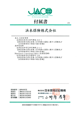 ISO9001 付属書